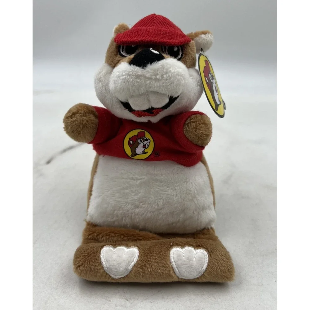 Buc-ee's Beaver Plush Cell Phone Holder Stand Jaag Red Hat T-Shirt Texas Mascot